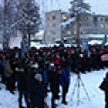 Сегодня утром в Качканаре прошел митинг в поддержку первичной профорганизации «Качканар-Ванадий». 